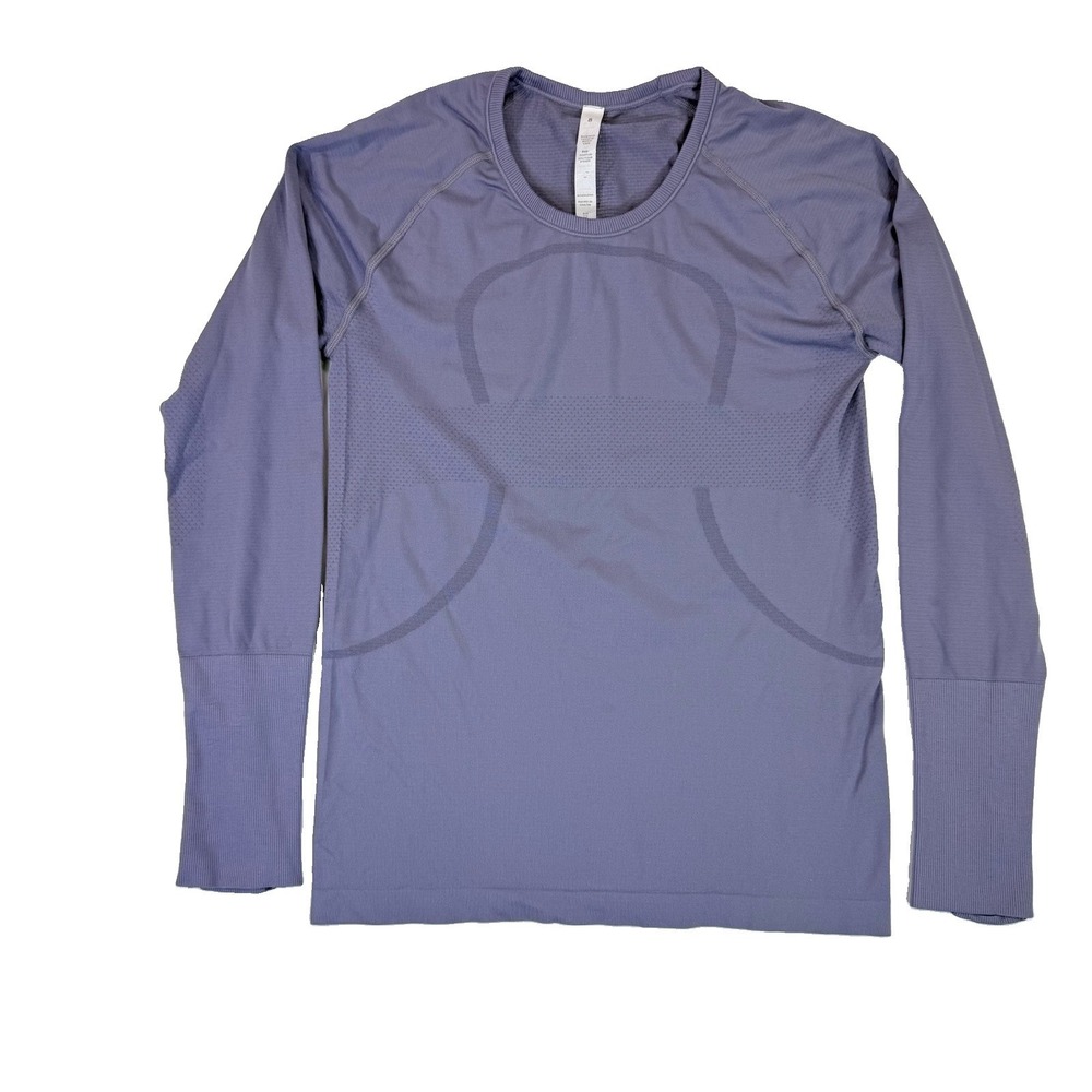Lululemon Swiftly Tech Long Sleeve Shirt Purple Size 8 Running Seamless